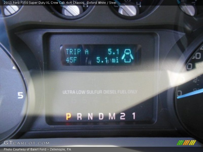 Oxford White / Steel 2013 Ford F350 Super Duty XL Crew Cab 4x4 Chassis