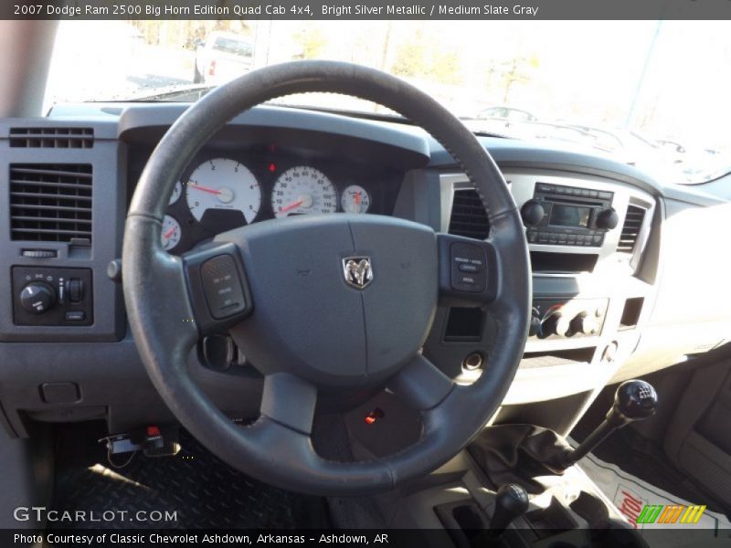Bright Silver Metallic / Medium Slate Gray 2007 Dodge Ram 2500 Big Horn Edition Quad Cab 4x4