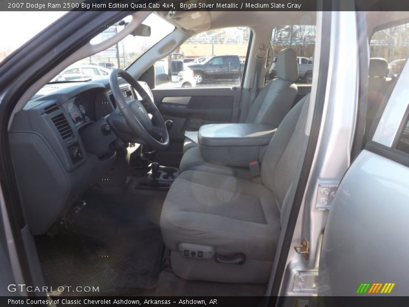 Bright Silver Metallic / Medium Slate Gray 2007 Dodge Ram 2500 Big Horn Edition Quad Cab 4x4