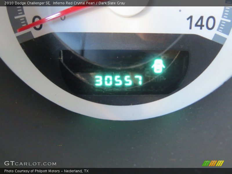 Inferno Red Crystal Pearl / Dark Slate Gray 2010 Dodge Challenger SE