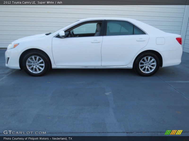 Super White / Ash 2012 Toyota Camry LE