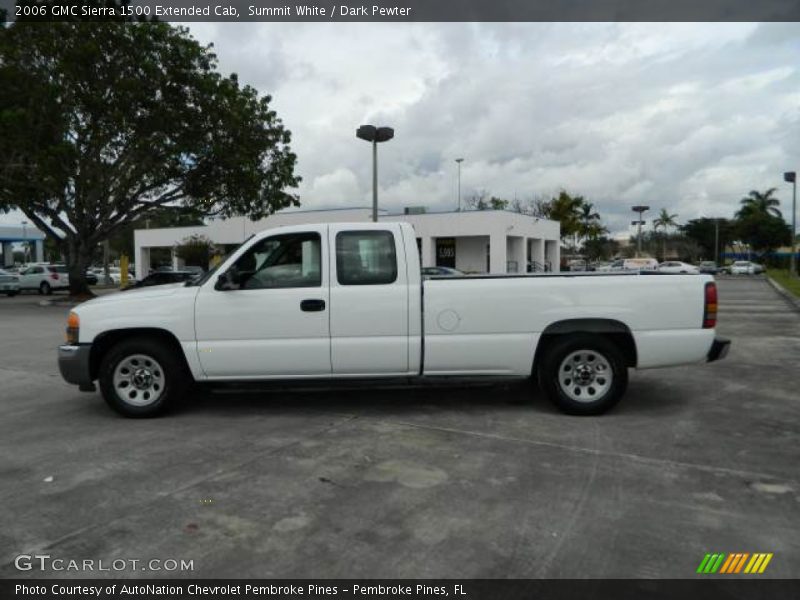 Summit White / Dark Pewter 2006 GMC Sierra 1500 Extended Cab