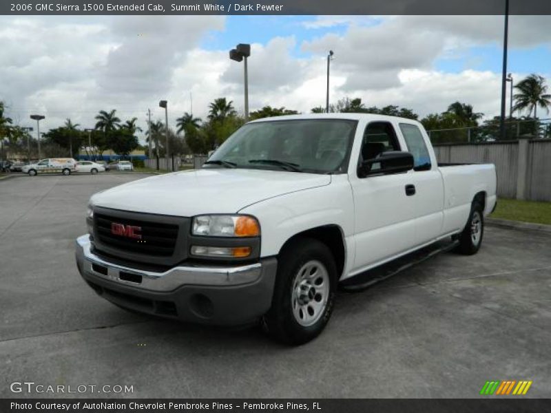 Summit White / Dark Pewter 2006 GMC Sierra 1500 Extended Cab
