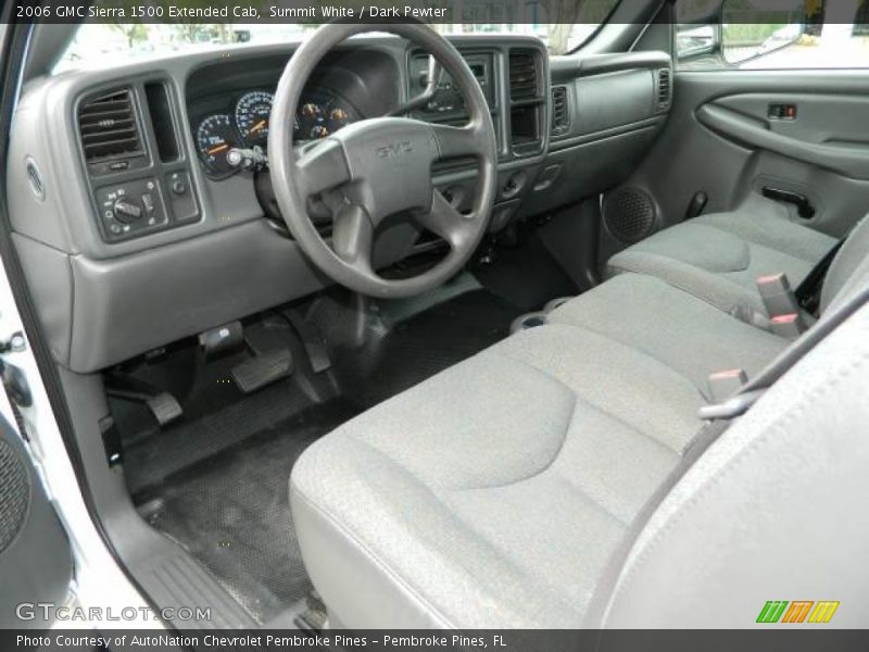 Dark Pewter Interior - 2006 Sierra 1500 Extended Cab 