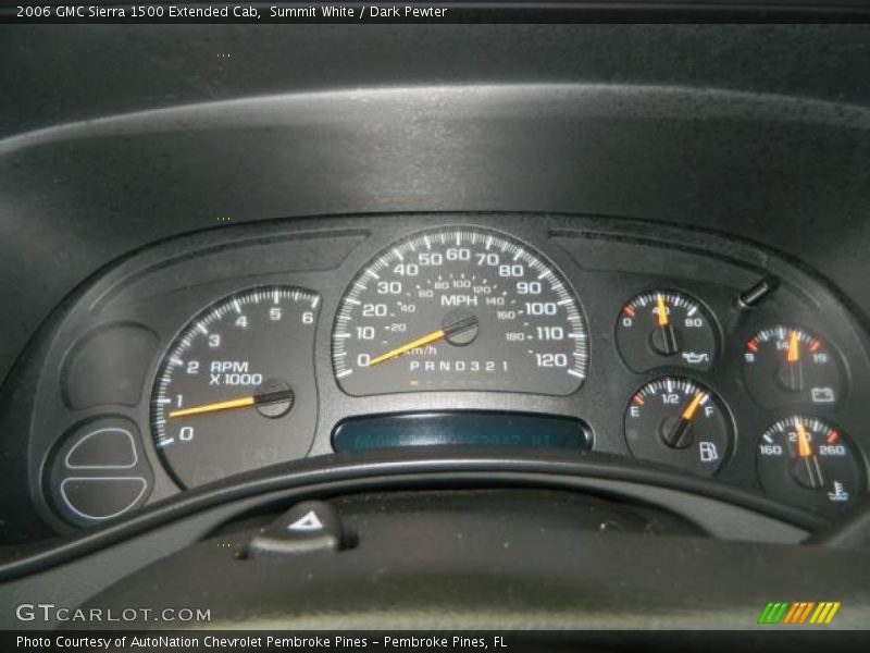  2006 Sierra 1500 Extended Cab Extended Cab Gauges