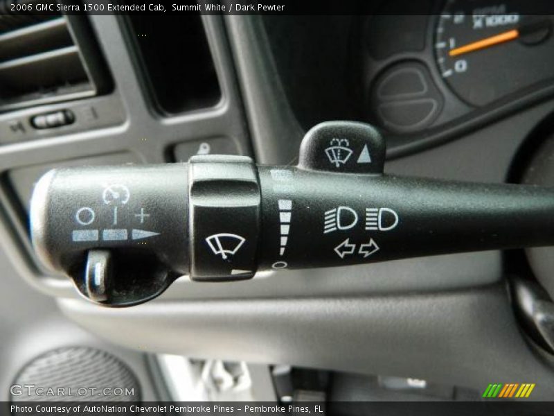 Controls of 2006 Sierra 1500 Extended Cab