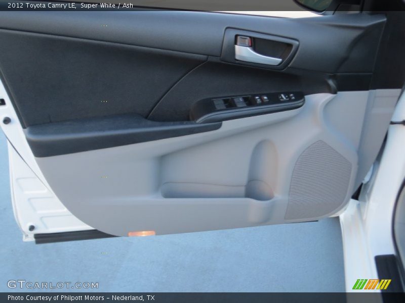 Super White / Ash 2012 Toyota Camry LE