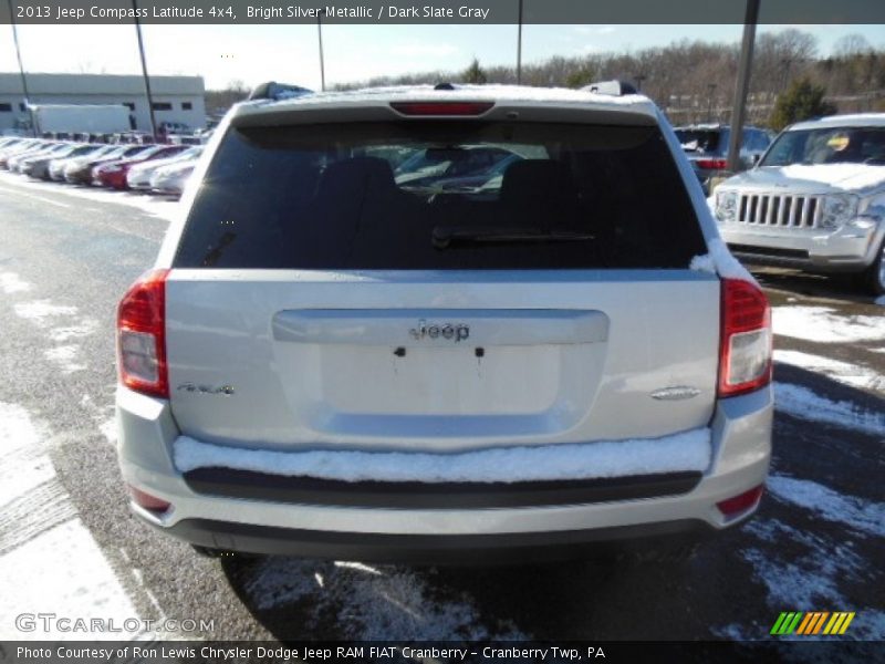 Bright Silver Metallic / Dark Slate Gray 2013 Jeep Compass Latitude 4x4
