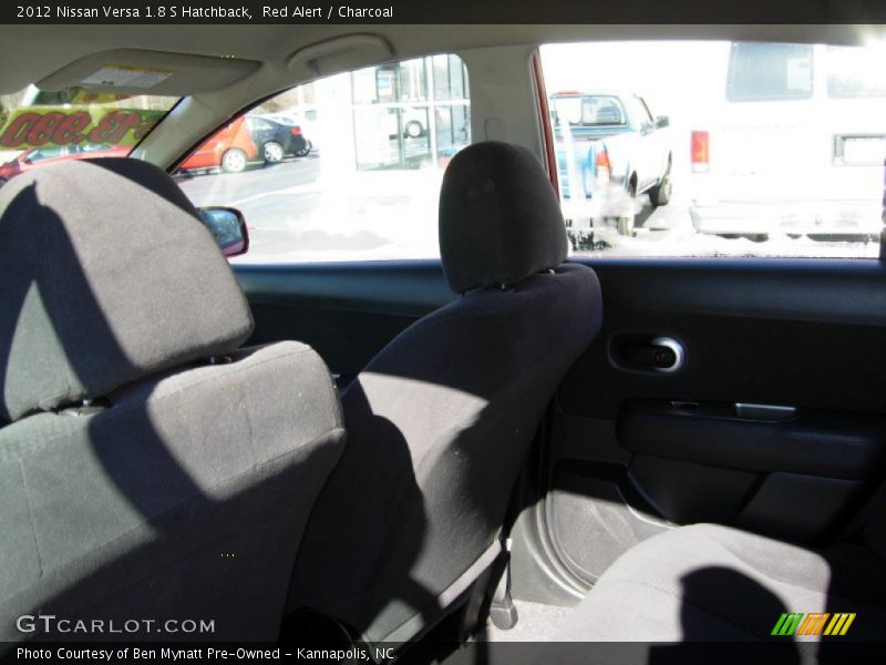Red Alert / Charcoal 2012 Nissan Versa 1.8 S Hatchback