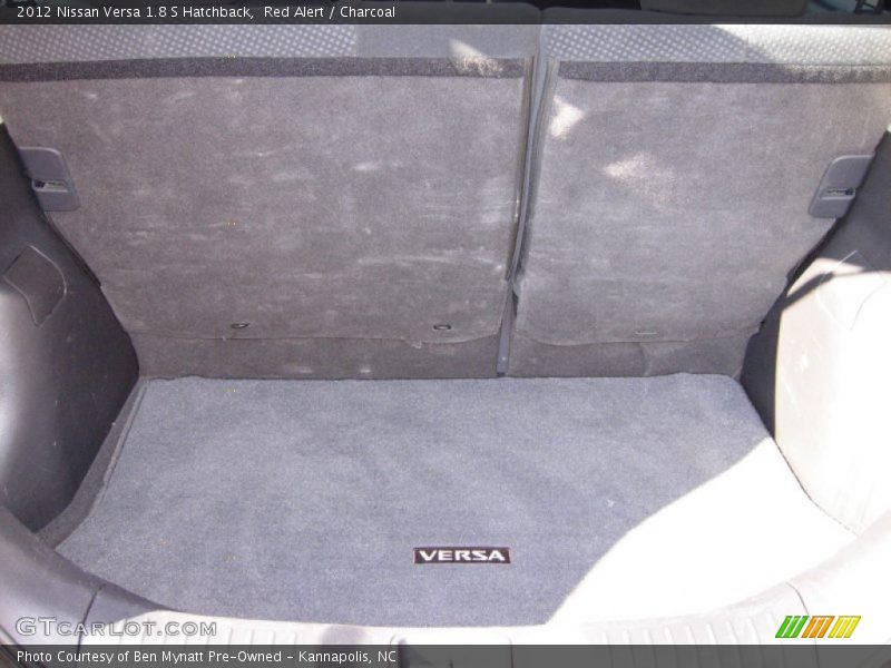Red Alert / Charcoal 2012 Nissan Versa 1.8 S Hatchback