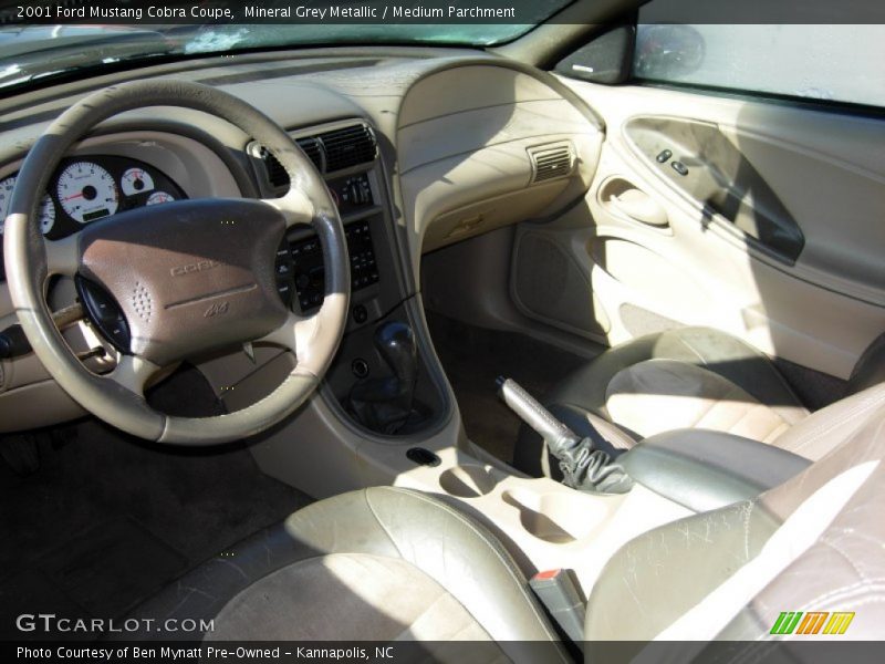 Medium Parchment Interior - 2001 Mustang Cobra Coupe 