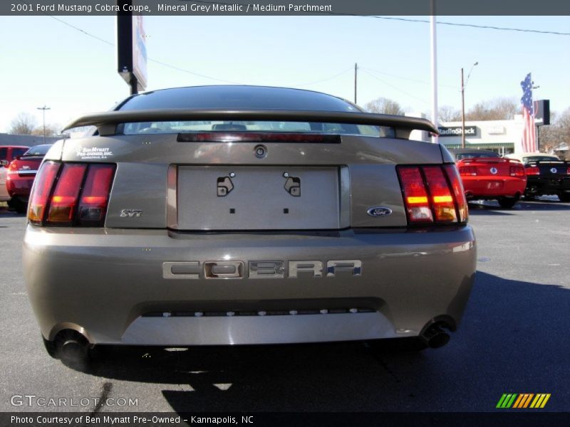 Mineral Grey Metallic / Medium Parchment 2001 Ford Mustang Cobra Coupe