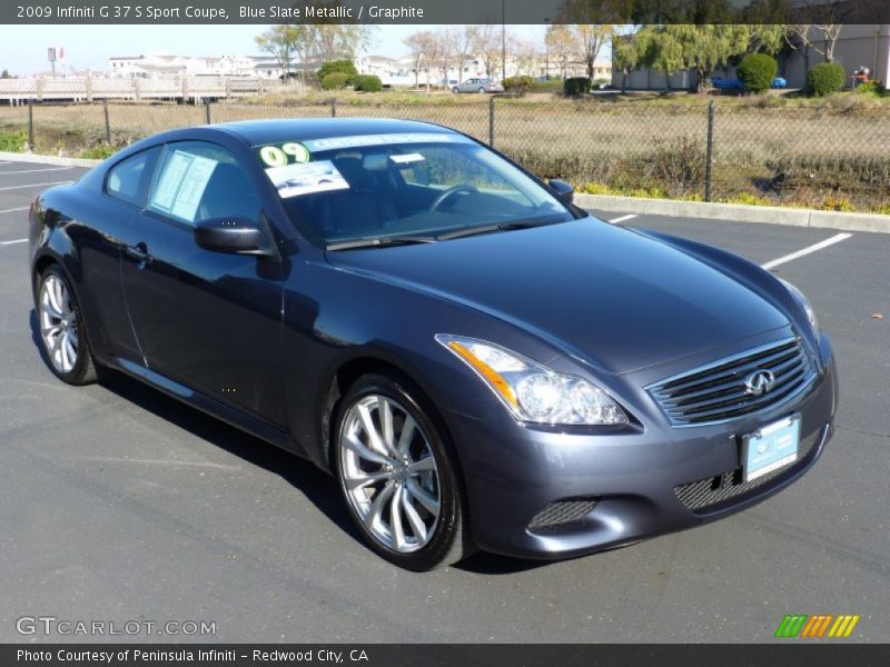 Blue Slate Metallic / Graphite 2009 Infiniti G 37 S Sport Coupe