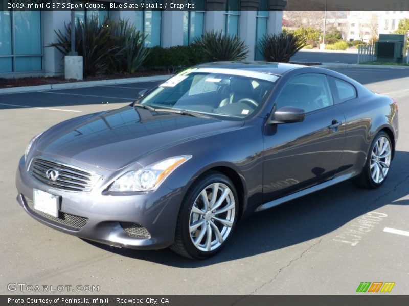 Blue Slate Metallic / Graphite 2009 Infiniti G 37 S Sport Coupe