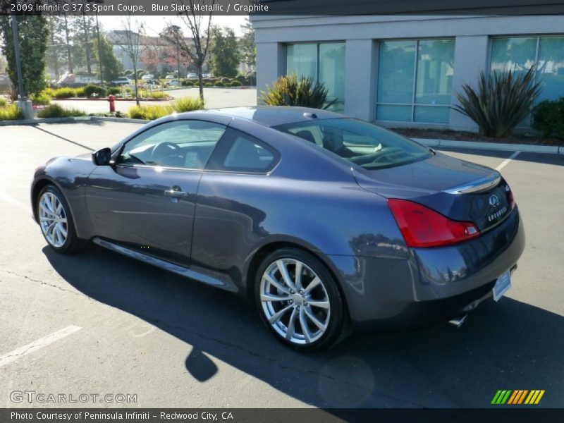 Blue Slate Metallic / Graphite 2009 Infiniti G 37 S Sport Coupe