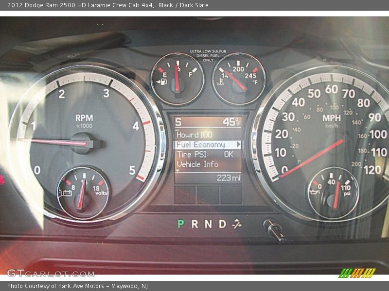 Black / Dark Slate 2012 Dodge Ram 2500 HD Laramie Crew Cab 4x4