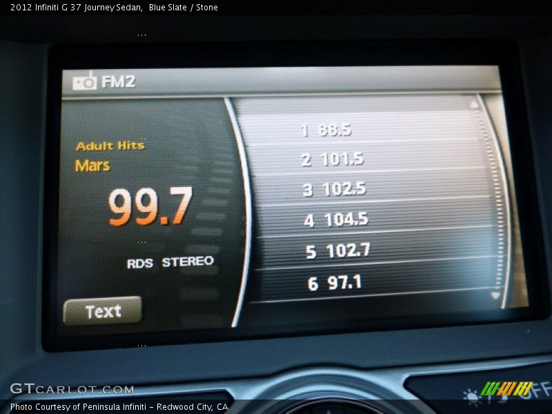 Blue Slate / Stone 2012 Infiniti G 37 Journey Sedan