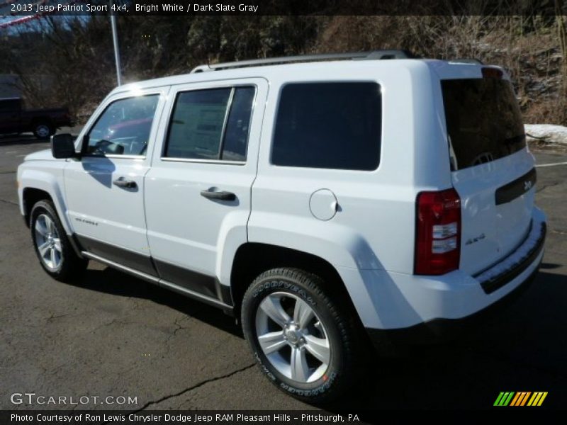 Bright White / Dark Slate Gray 2013 Jeep Patriot Sport 4x4