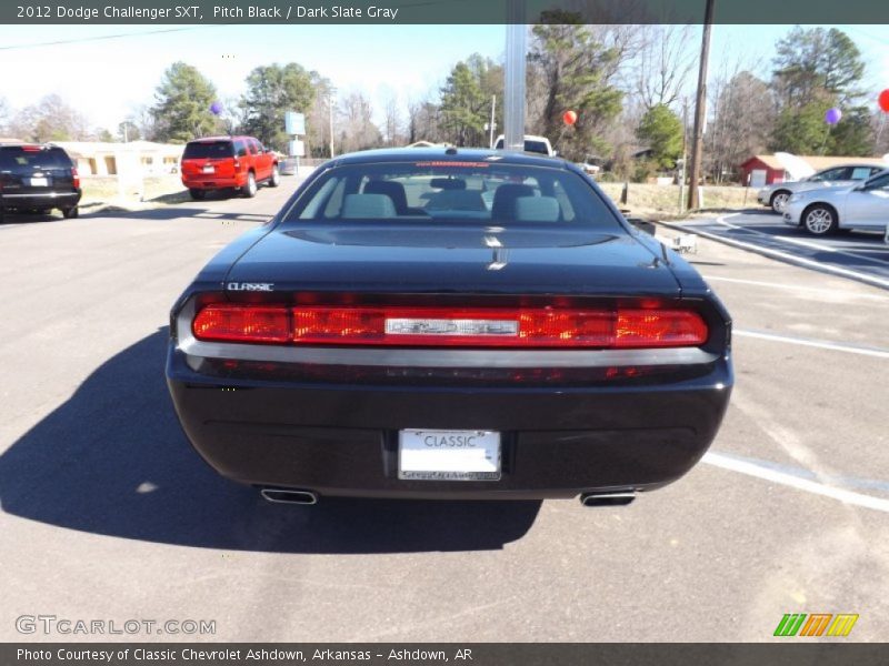 Pitch Black / Dark Slate Gray 2012 Dodge Challenger SXT