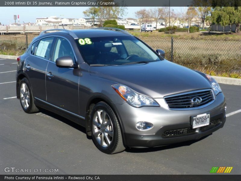 Platinum Graphite Gray / Graphite 2008 Infiniti EX 35 Journey
