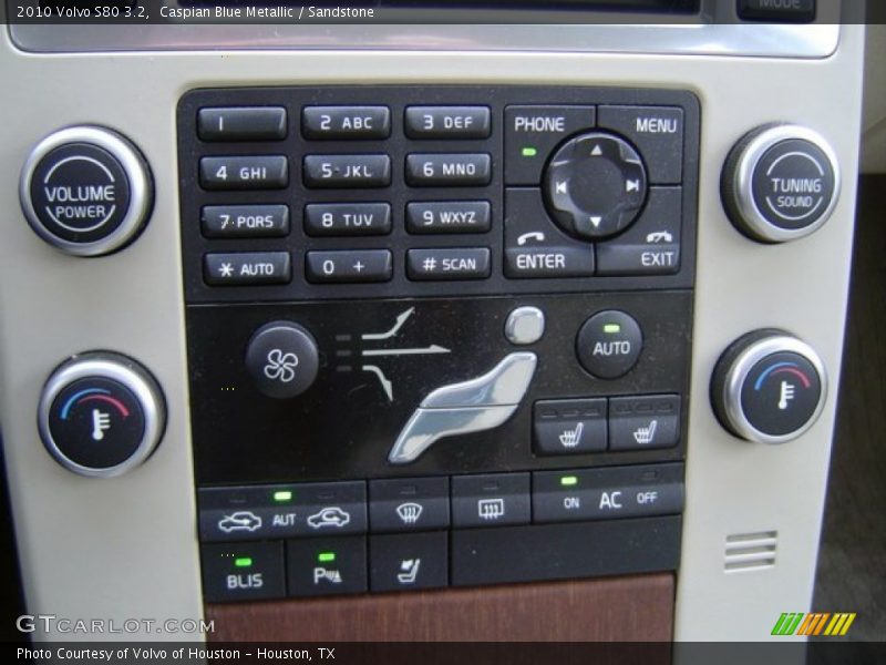 Caspian Blue Metallic / Sandstone 2010 Volvo S80 3.2