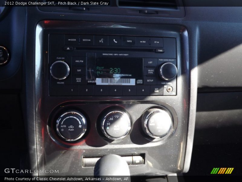 Pitch Black / Dark Slate Gray 2012 Dodge Challenger SXT