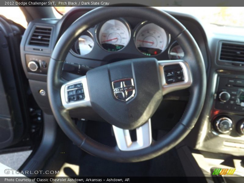 Pitch Black / Dark Slate Gray 2012 Dodge Challenger SXT