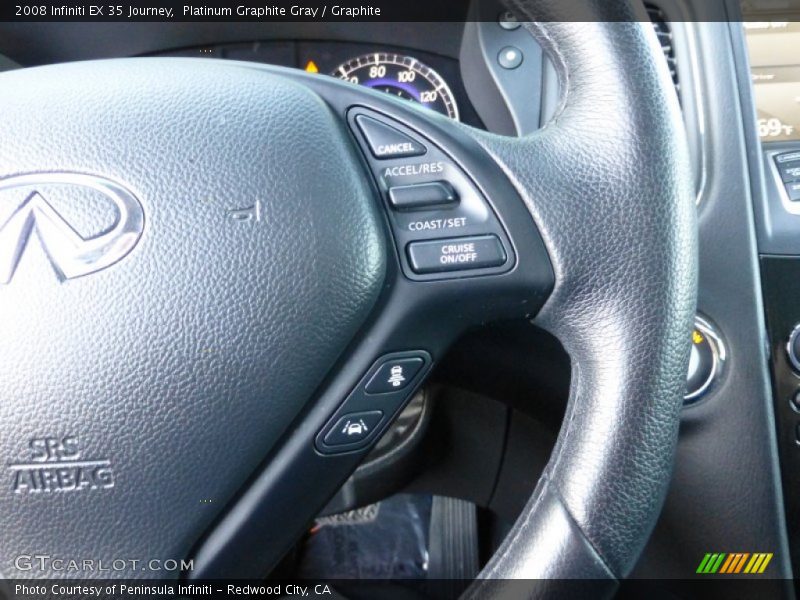 Platinum Graphite Gray / Graphite 2008 Infiniti EX 35 Journey
