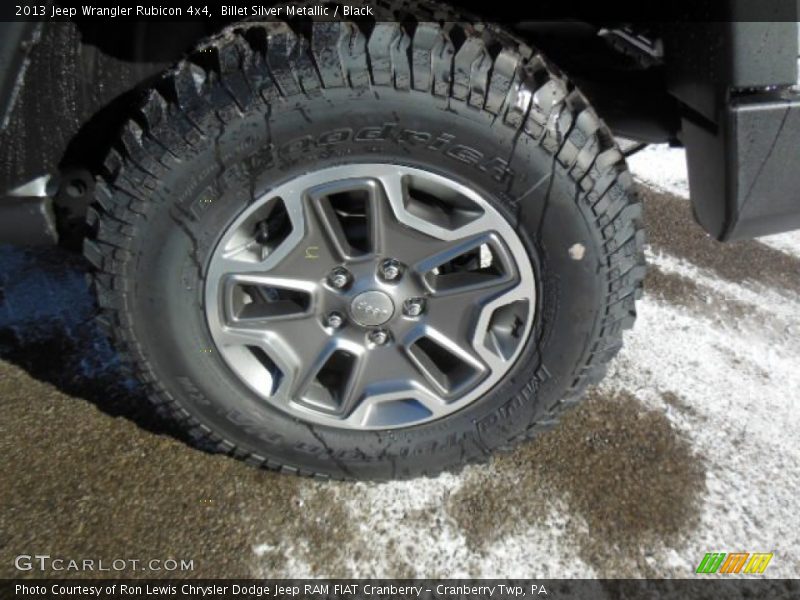 Billet Silver Metallic / Black 2013 Jeep Wrangler Rubicon 4x4