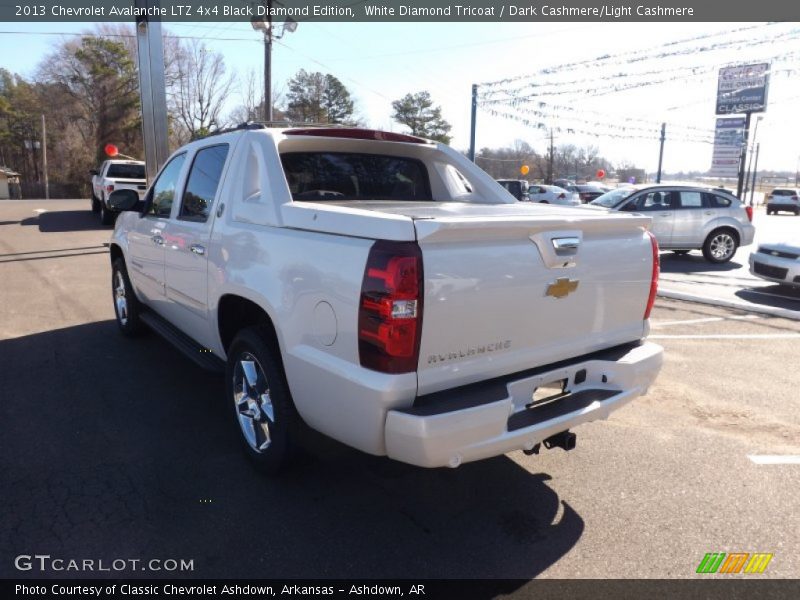 White Diamond Tricoat / Dark Cashmere/Light Cashmere 2013 Chevrolet Avalanche LTZ 4x4 Black Diamond Edition