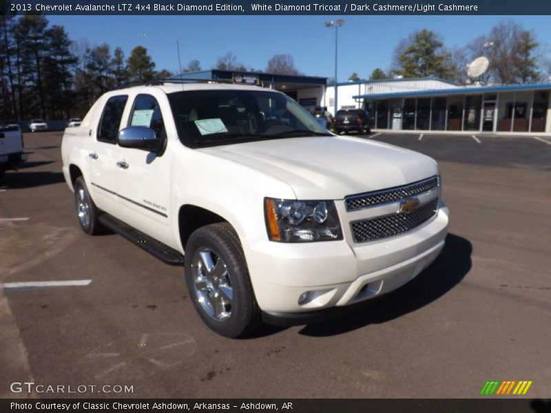 White Diamond Tricoat / Dark Cashmere/Light Cashmere 2013 Chevrolet Avalanche LTZ 4x4 Black Diamond Edition