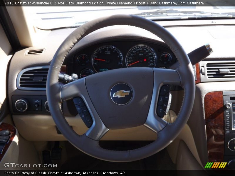 White Diamond Tricoat / Dark Cashmere/Light Cashmere 2013 Chevrolet Avalanche LTZ 4x4 Black Diamond Edition