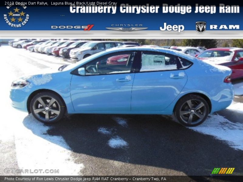 Laguna Blue / Black/Light Diesel Gray 2013 Dodge Dart Rallye