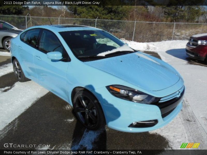 Laguna Blue / Black/Light Diesel Gray 2013 Dodge Dart Rallye