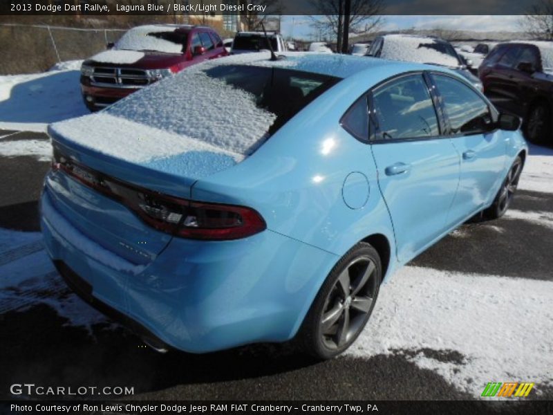 Laguna Blue / Black/Light Diesel Gray 2013 Dodge Dart Rallye