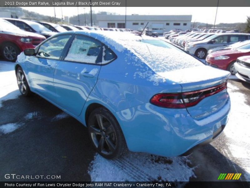 Laguna Blue / Black/Light Diesel Gray 2013 Dodge Dart Rallye