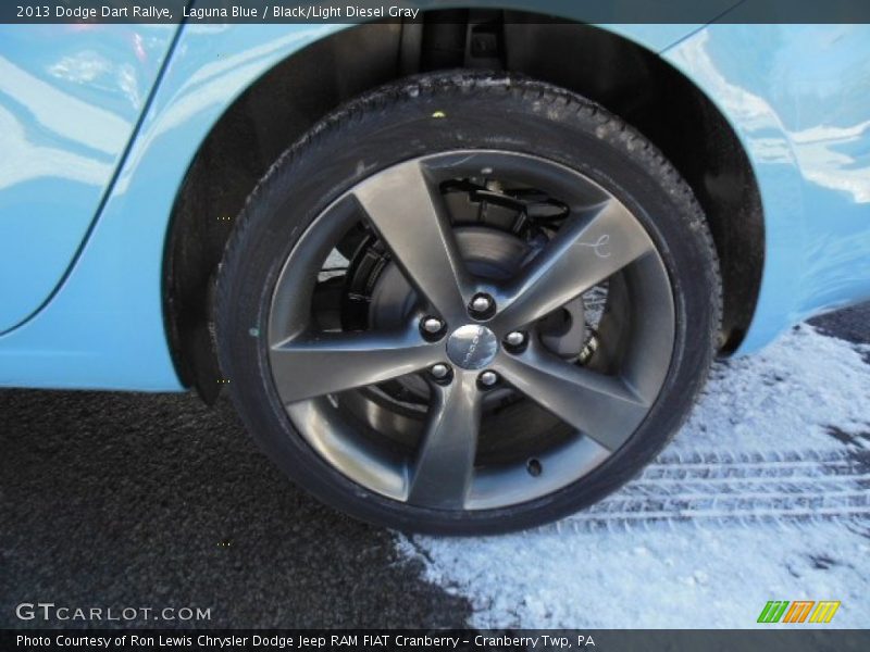 Laguna Blue / Black/Light Diesel Gray 2013 Dodge Dart Rallye