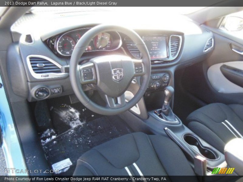 Laguna Blue / Black/Light Diesel Gray 2013 Dodge Dart Rallye