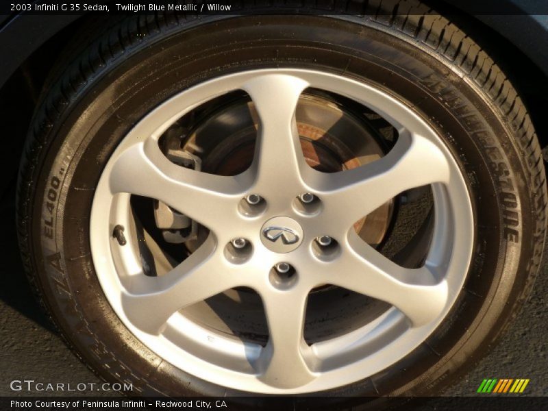 Twilight Blue Metallic / Willow 2003 Infiniti G 35 Sedan