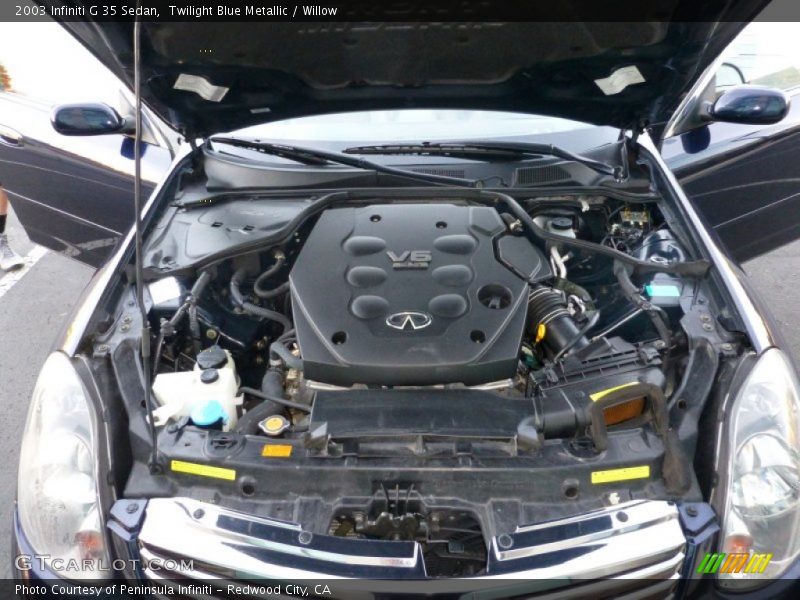 Twilight Blue Metallic / Willow 2003 Infiniti G 35 Sedan
