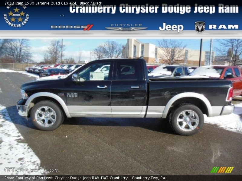 Black / Black 2013 Ram 1500 Laramie Quad Cab 4x4