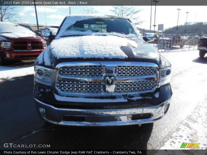 Black / Black 2013 Ram 1500 Laramie Quad Cab 4x4