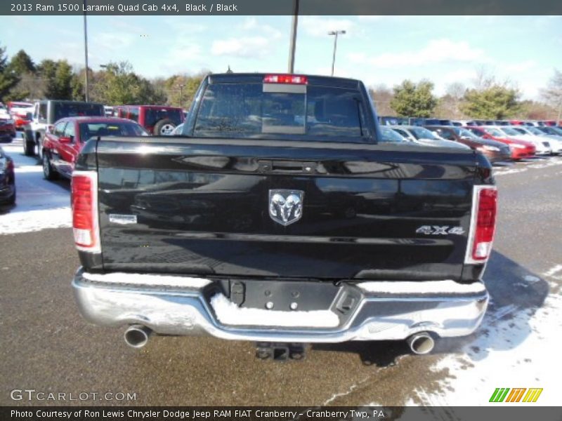 Black / Black 2013 Ram 1500 Laramie Quad Cab 4x4