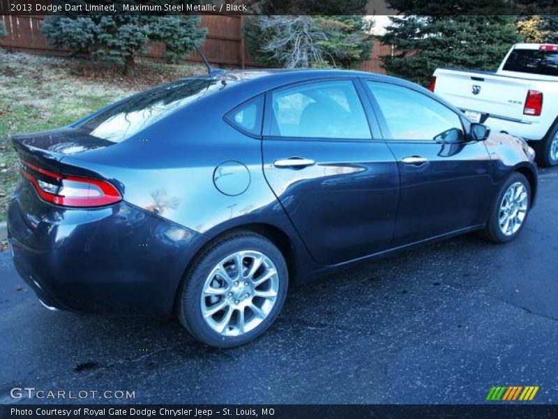 Maximum Steel Metallic / Black 2013 Dodge Dart Limited
