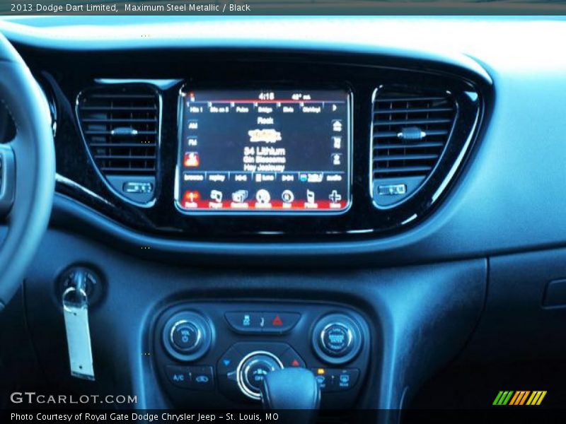 Maximum Steel Metallic / Black 2013 Dodge Dart Limited