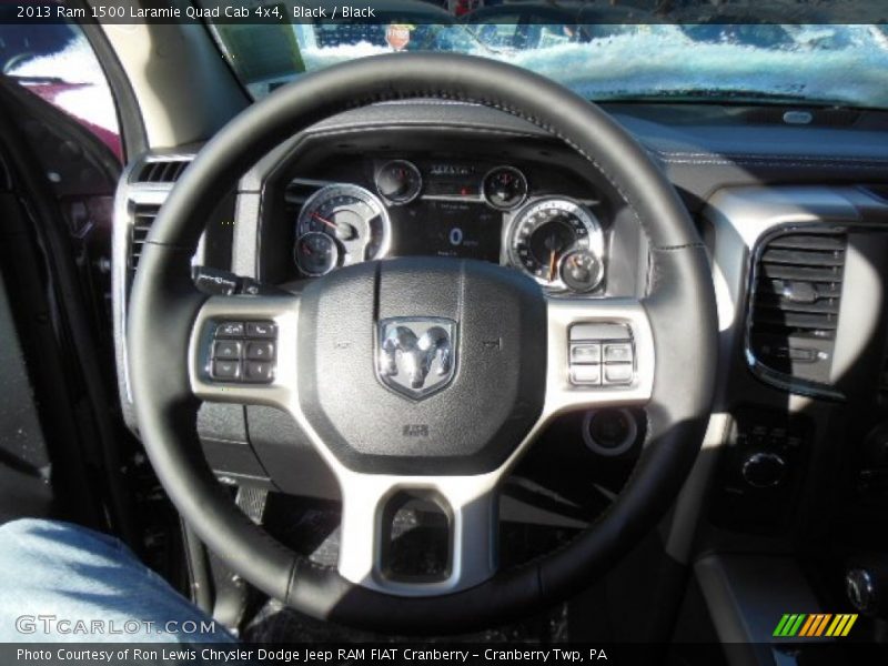 Black / Black 2013 Ram 1500 Laramie Quad Cab 4x4