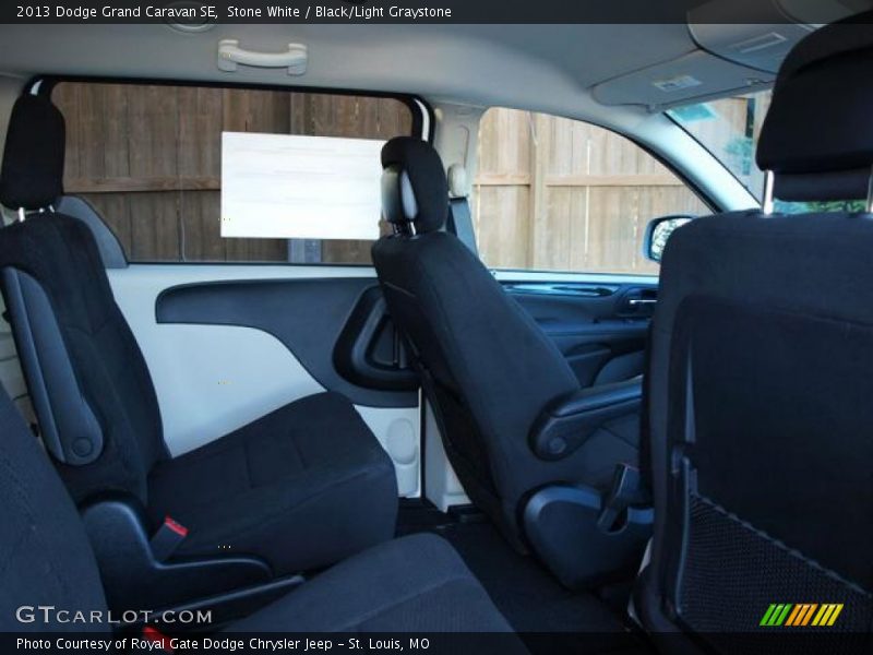 Stone White / Black/Light Graystone 2013 Dodge Grand Caravan SE