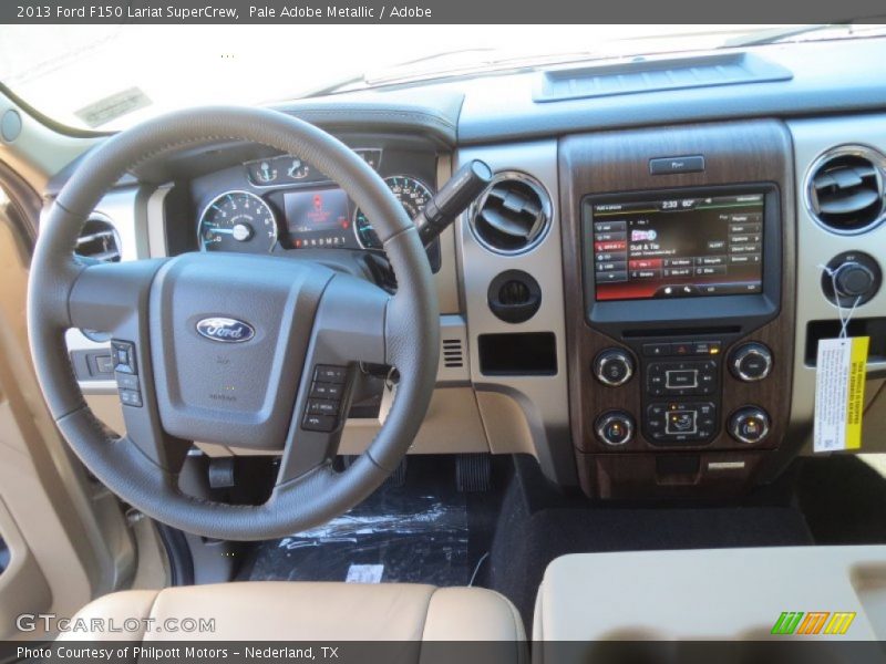 Pale Adobe Metallic / Adobe 2013 Ford F150 Lariat SuperCrew