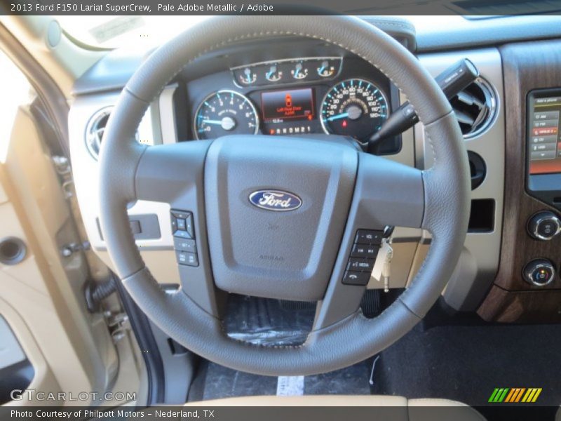 Pale Adobe Metallic / Adobe 2013 Ford F150 Lariat SuperCrew
