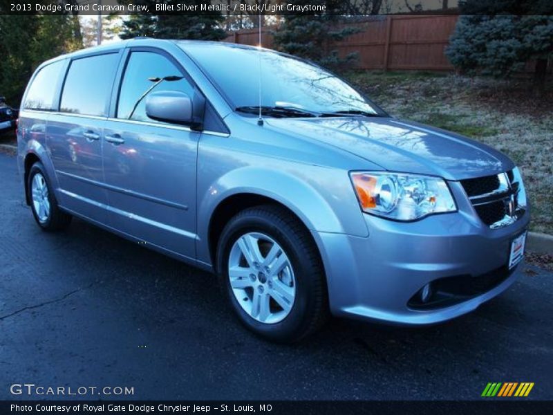 Billet Silver Metallic / Black/Light Graystone 2013 Dodge Grand Caravan Crew